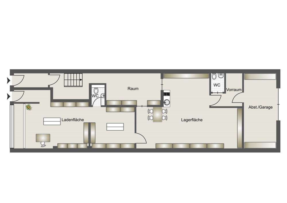 Grundriss Gewerbe