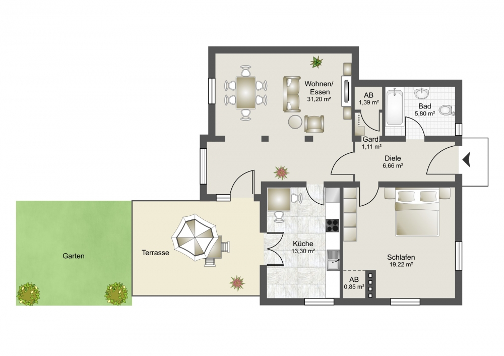 PHI AACHEN Historie trifft Moderne! Stilvolle 2ZimmerWohnung mit