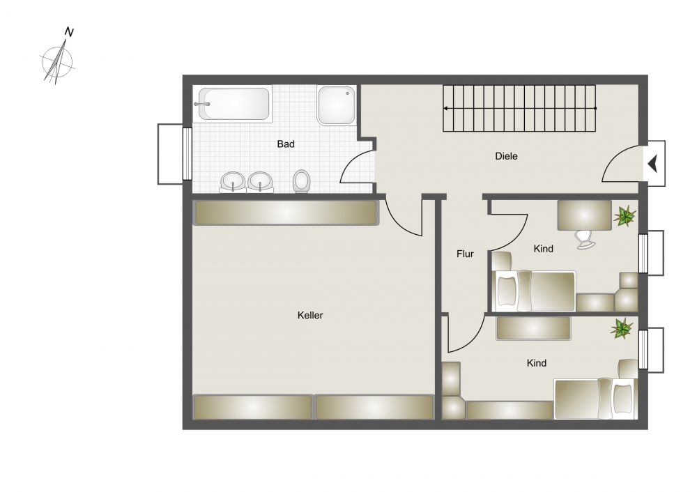 Grundriss Souterrain