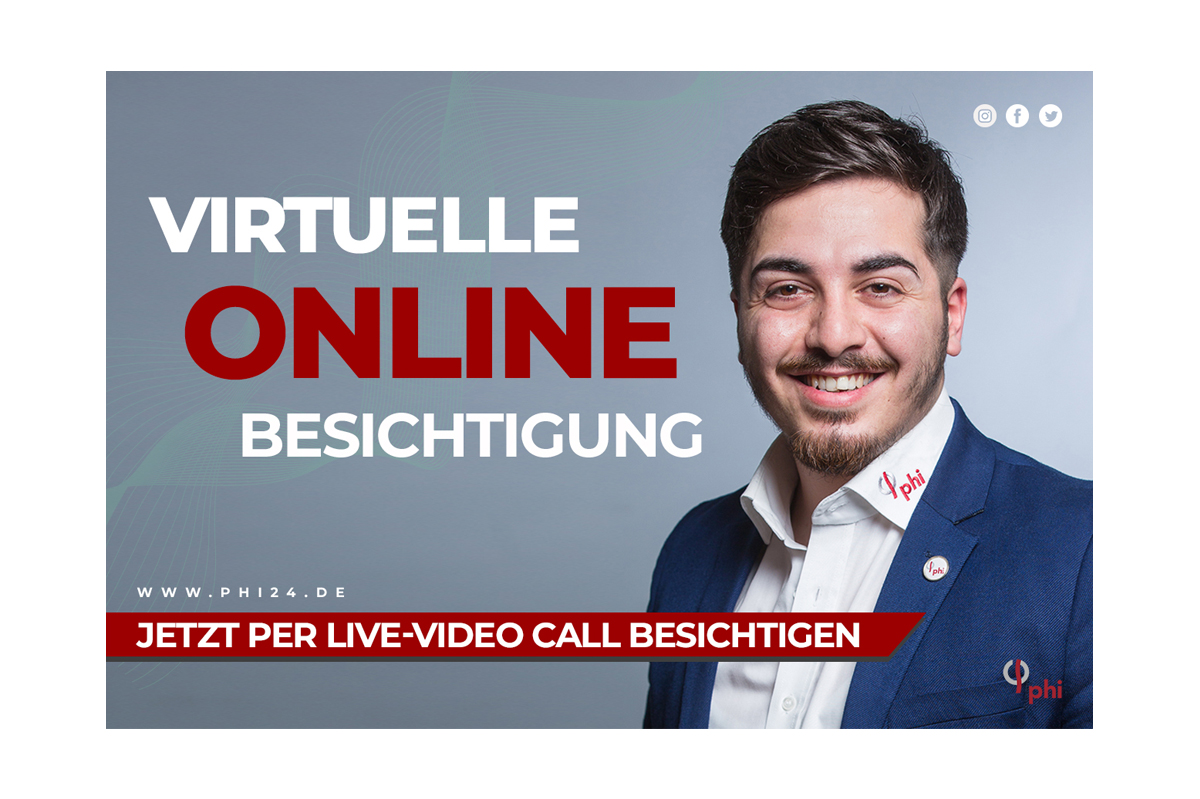 Etagenwohnung Aachen referenzen Phi: Weiß Video Call Banner Exposé Hakan Immobilienmakler Aachen Etagenwohnung referenzen mit Immobilienbewertung