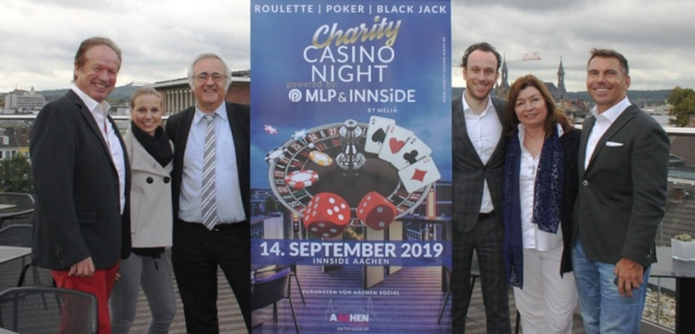 Mitglieder von Aachen Sozial bei der Charity Casino Night