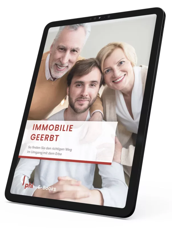 PHI E-Book Ratgeber Immobilie geerbt Mockup