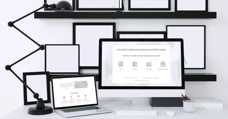 Hauswert ermitteln bzw. berechnen - Online Tool PHI Grafik Mockup