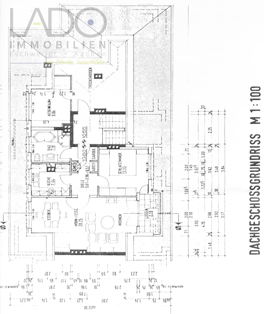 Mehrfamilienhaus Stolberg kaufen Phi: Grundriss Dachgeschoss Immobilienmakler Stolberg Mehrfamilienhaus kaufen mit Immobilienbewertung