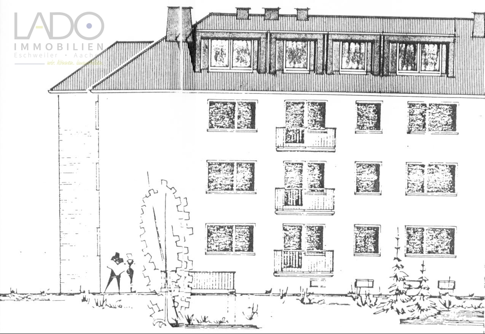 Mehrfamilienhaus Stolberg kaufen Phi: Nordwestansicht Hinterseite Immobilienmakler Stolberg Mehrfamilienhaus kaufen mit Immobilienbewertung