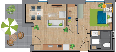 Etagenwohnung Alsdorf / Ofden mieten Phi: Grundriss WE 3 Haus 1.1 Alsdorf am Weiher Immobilienmakler Alsdorf / Ofden Etagenwohnung mieten mit Immobilienbewertung