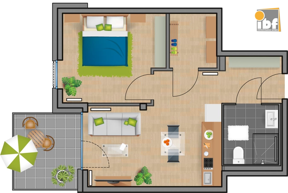 Etagenwohnung Alsdorf / Ofden mieten Phi: Grundriss WE 9 Haus 3.1 Alsdorf am Weiher Immobilienmakler Alsdorf / Ofden Etagenwohnung mieten mit Immobilienbewertung