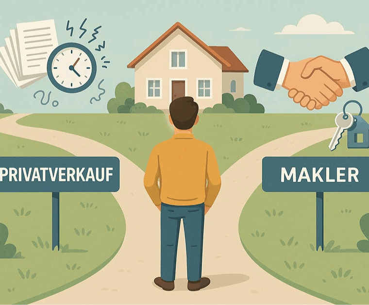 Immobilie verkaufen: Privat oder Makler