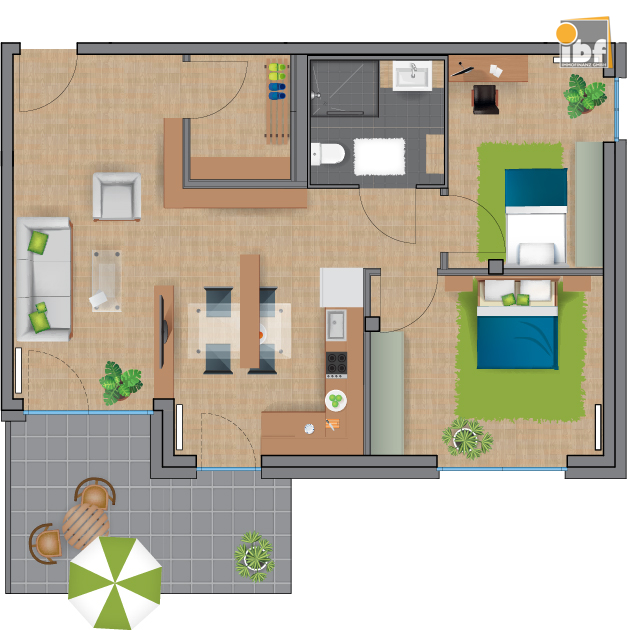 Etagenwohnung Alsdorf / Ofden mieten Phi: Grundriss WE 27 Haus 2.3 Alsdorf am Weiher Immobilienmakler Alsdorf / Ofden Etagenwohnung mieten mit Immobilienbewertung