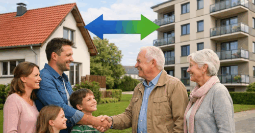 Immobilientausch zwischen zwei Häusern als Alternative zum Immobilienverkauf