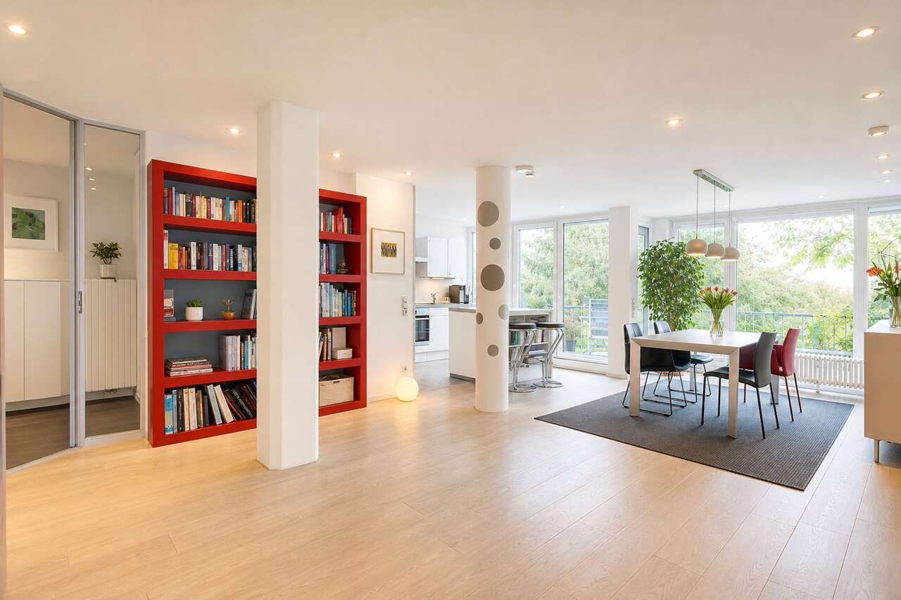 Etagenwohnung Aachen kaufen Phi: PHI Aachen-Aachen-Eigentumswohnung-Kauf-TJ480-Wohn-Essbereich-05-v2 Immobilienmakler Aachen Etagenwohnung kaufen mit Immobilienbewertung