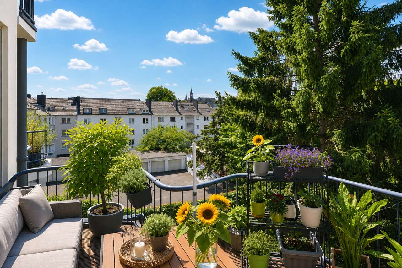 Etagenwohnung Aachen kaufen Phi: PHI Aachen-Aachen-Eigentumswohnung-Kauf-TJ480-Balkon-01 Immobilienmakler Aachen Etagenwohnung kaufen mit Immobilienbewertung