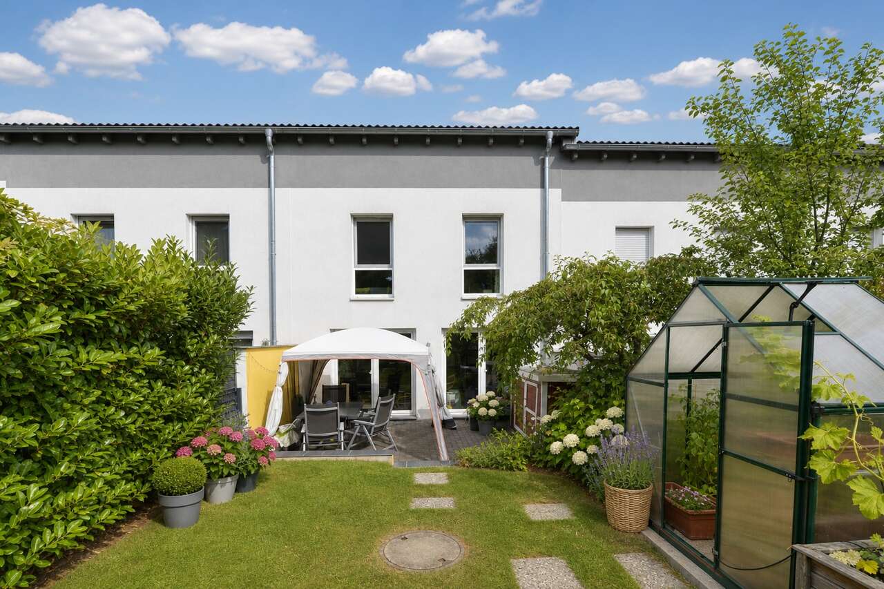 Reihenmittelhaus Würselen kaufen Phi: PHI Aachen-Würselen-Reihenhaus-EA452-Garten-03 Immobilienmakler Würselen Reihenmittelhaus kaufen mit Immobilienbewertung