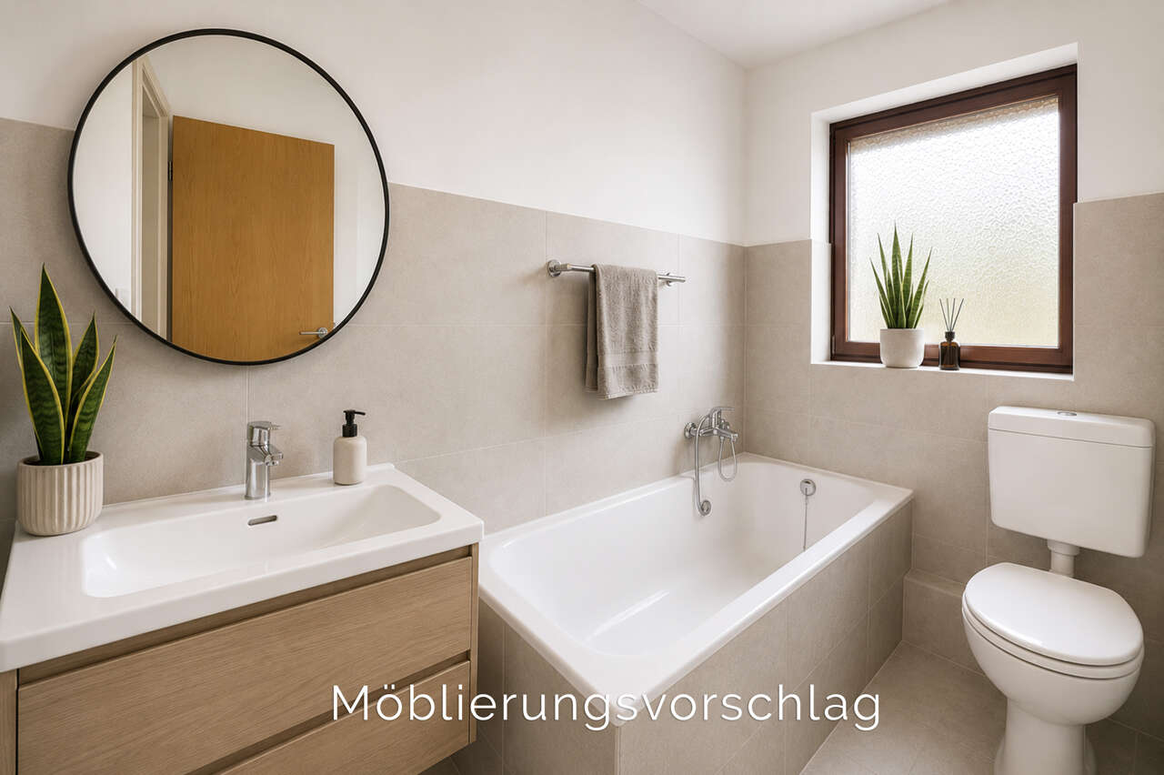 Reihenmittelhaus Stolberg kaufen Phi: Visualisierung_Badezimmer Immobilienmakler Stolberg Reihenmittelhaus kaufen mit Immobilienbewertung