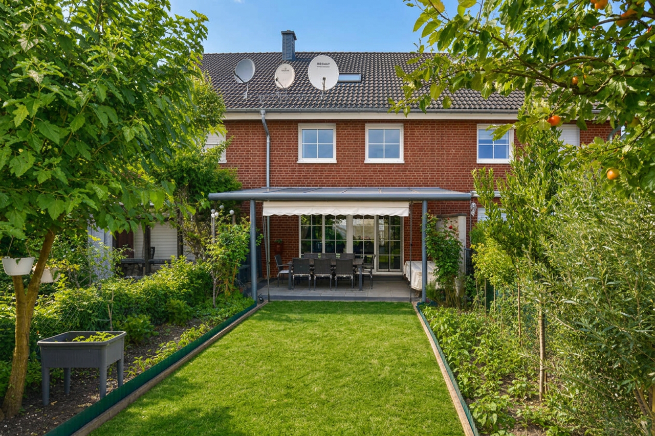Reihenhaus Düren kaufen Phi: PHI-Aachen-Düren-Einfamilienhaus-Kauf-VQ427-Garten-02.2 Immobilienmakler Düren Reihenhaus kaufen mit Immobilienbewertung