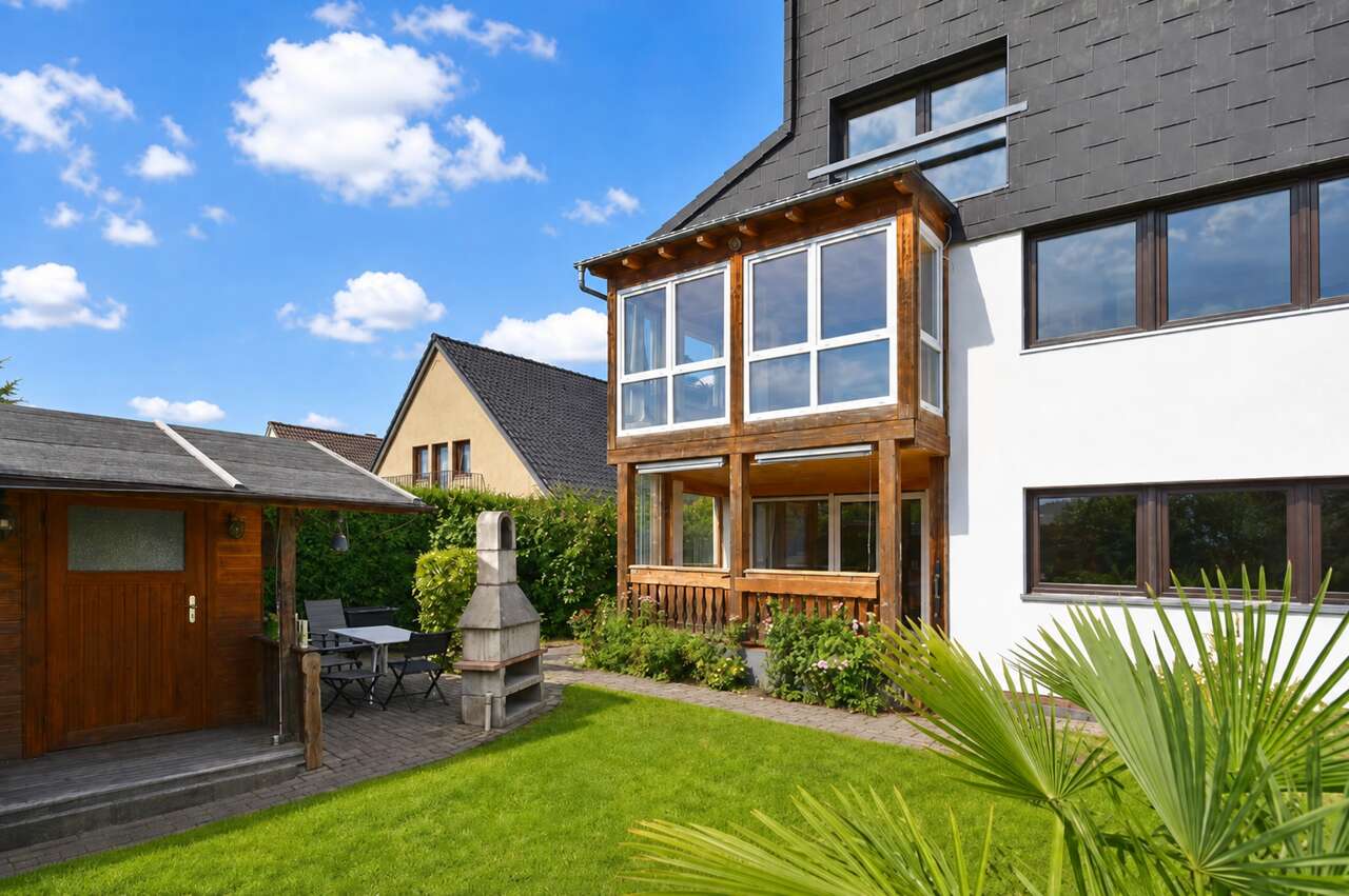 Einfamilienhaus Kreuzau kaufen Phi: PHI Aachen-Kreuzau-Einfamilienhaus-Kauf-HD322-Garten-01 Immobilienmakler Kreuzau Einfamilienhaus kaufen mit Immobilienbewertung