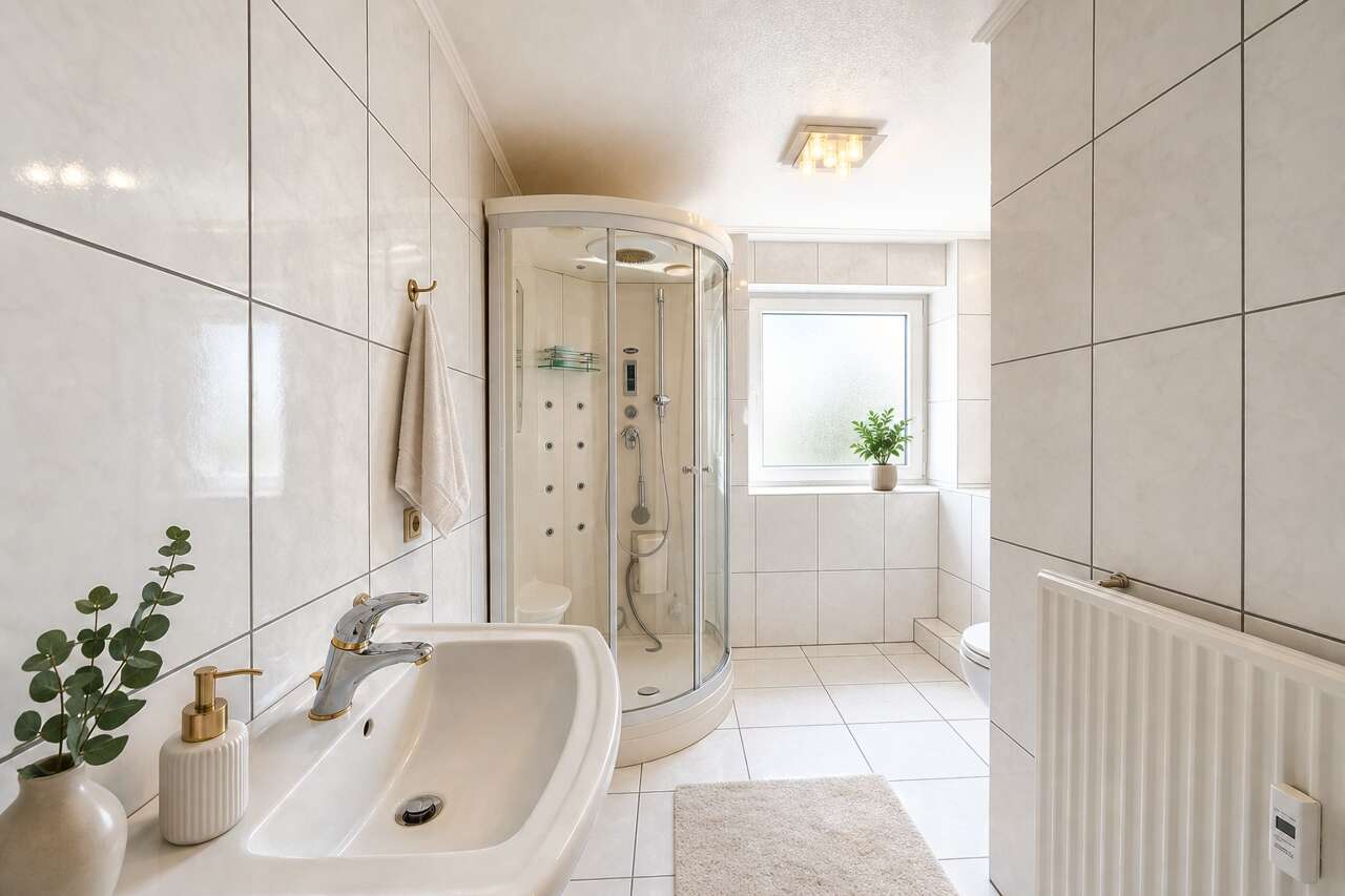Etagenwohnung Aachen kaufen Phi: Badezimmer-03 Immobilienmakler Aachen Etagenwohnung kaufen mit Immobilienbewertung