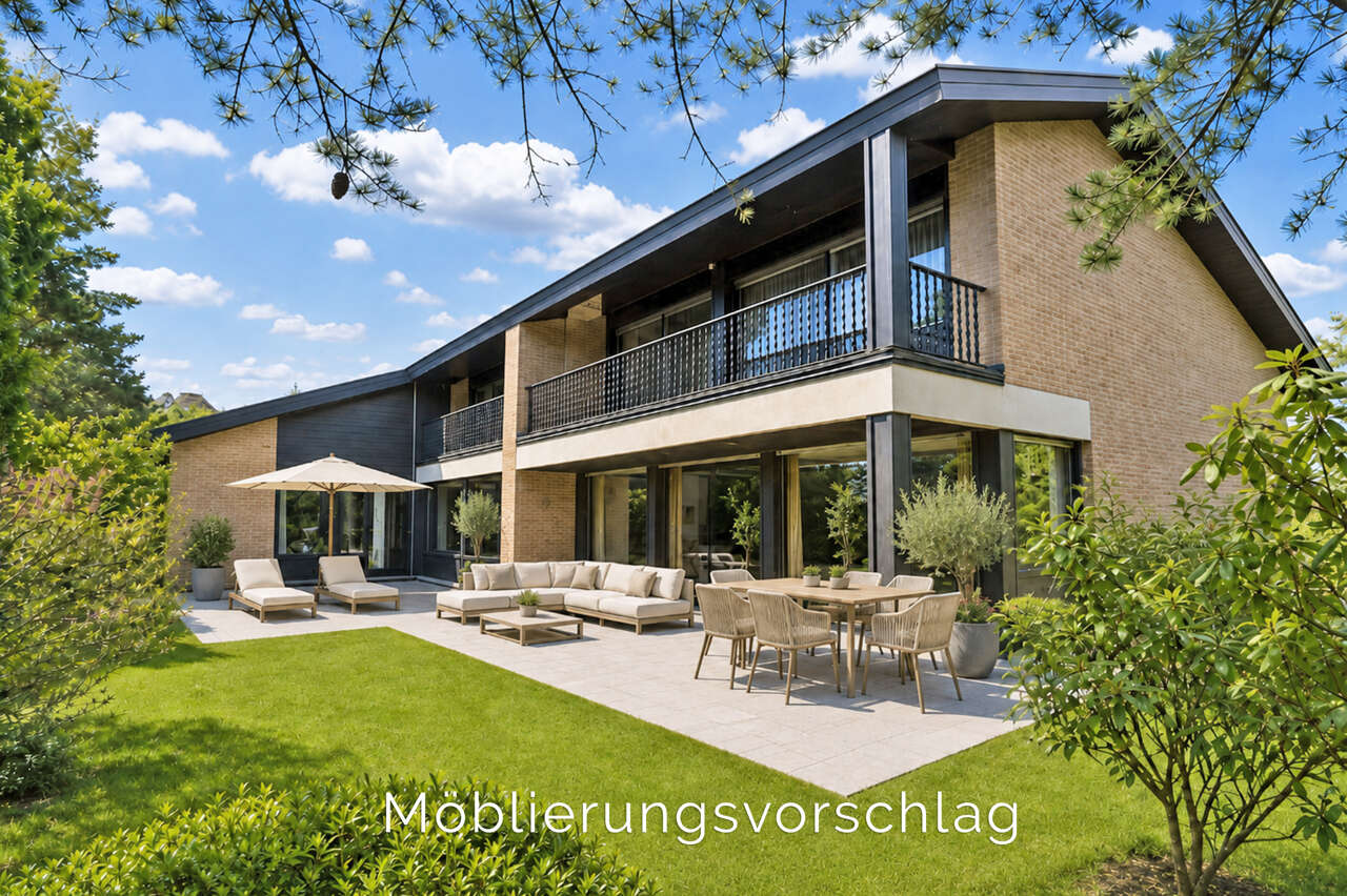 Einfamilienhaus Eschweiler kaufen Phi: Visualisierung_Garten2 Immobilienmakler Eschweiler Einfamilienhaus kaufen mit Immobilienbewertung