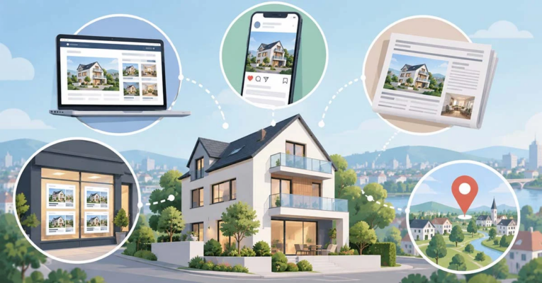 Immobilienverkauf Vermarktungskanäle